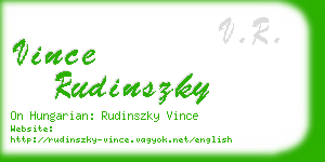 vince rudinszky business card